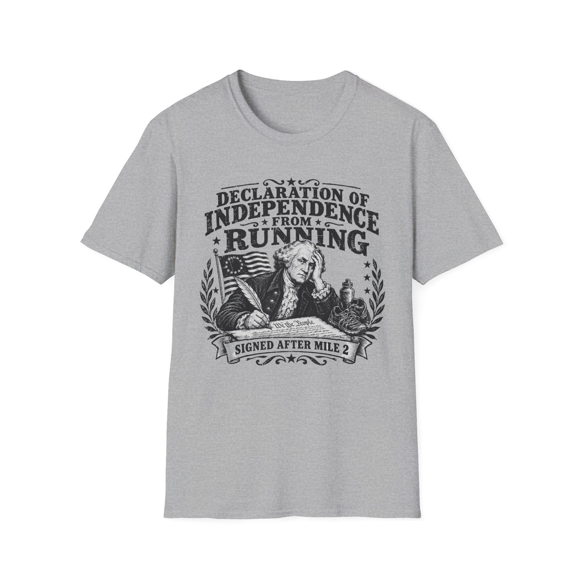 Declaration of Independence from Running T-Shirt