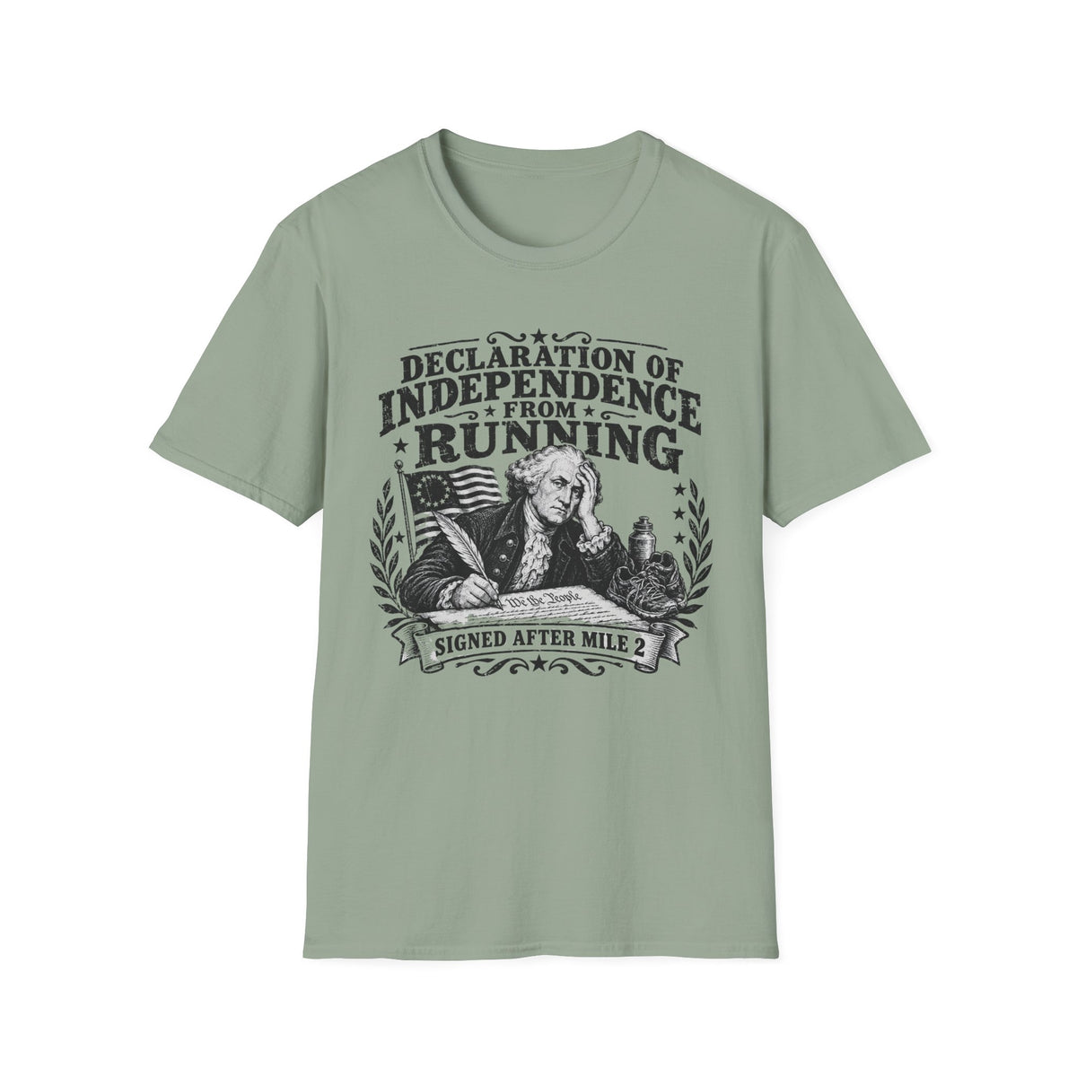 Declaration of Independence from Running T-Shirt