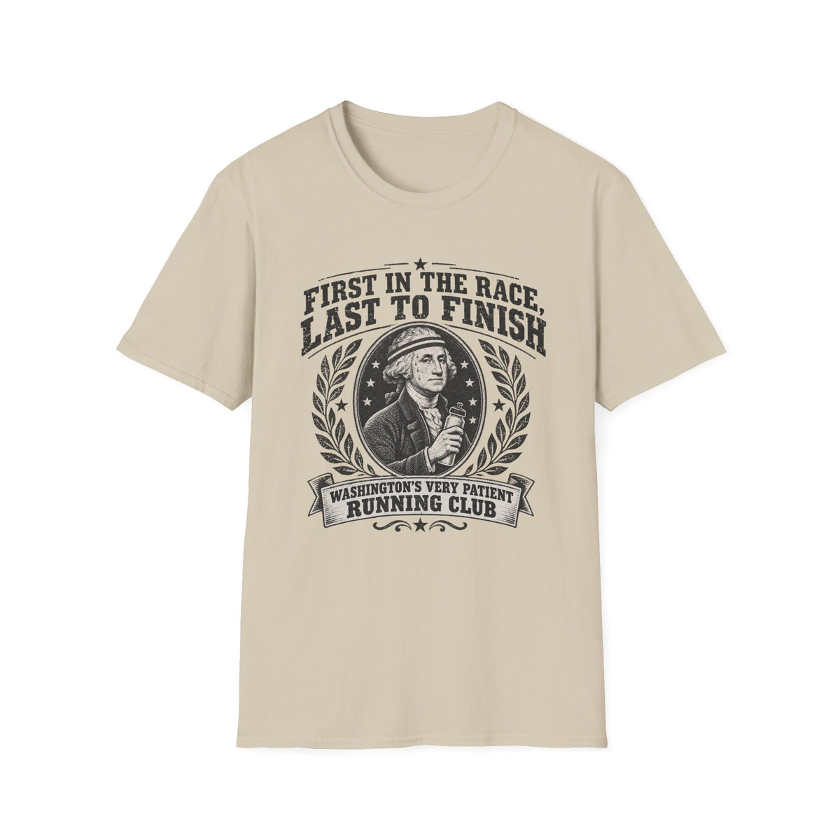 Washington's Very Patient Running Club BW T-Shirt