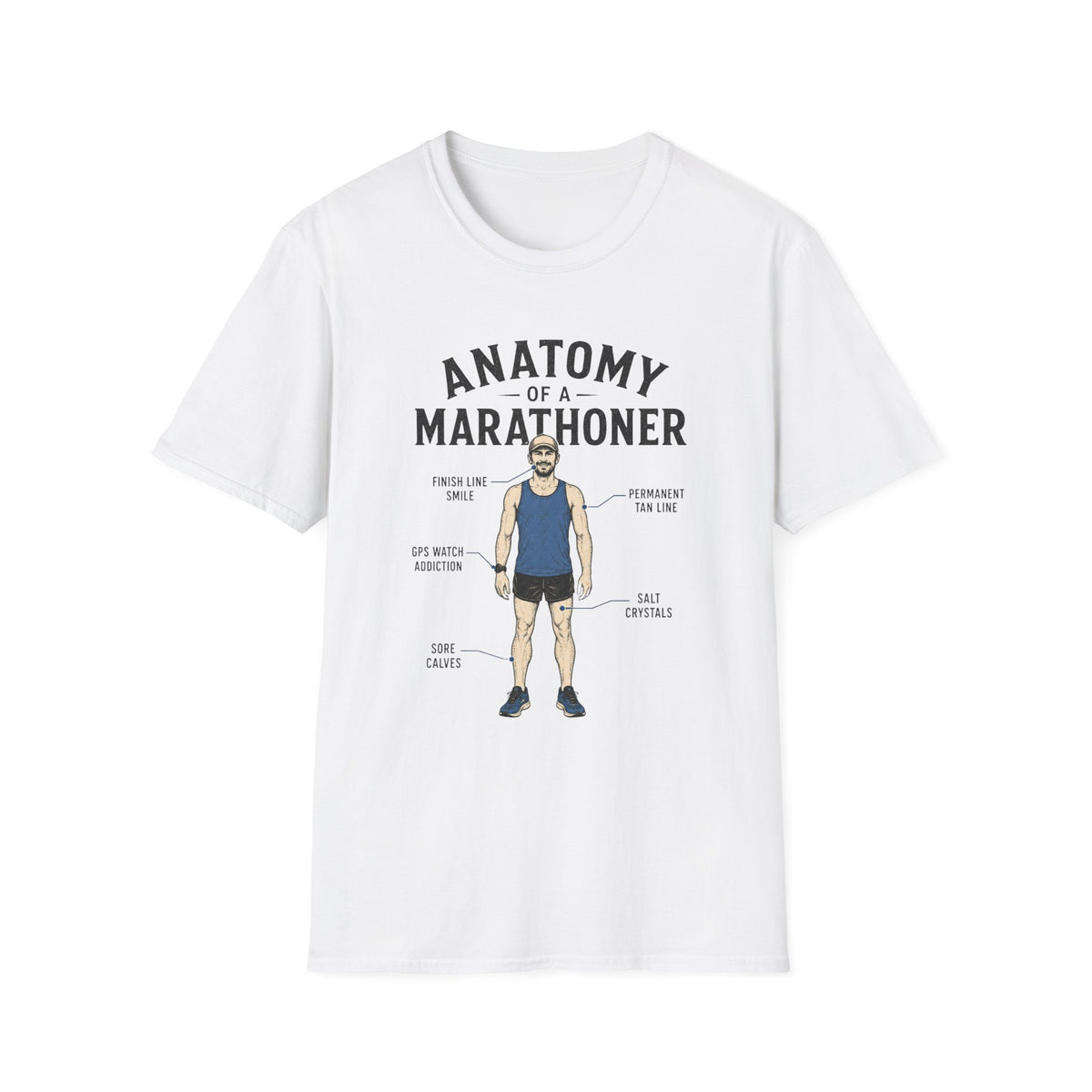 Anatomy of a Marathoner T-Shirt
