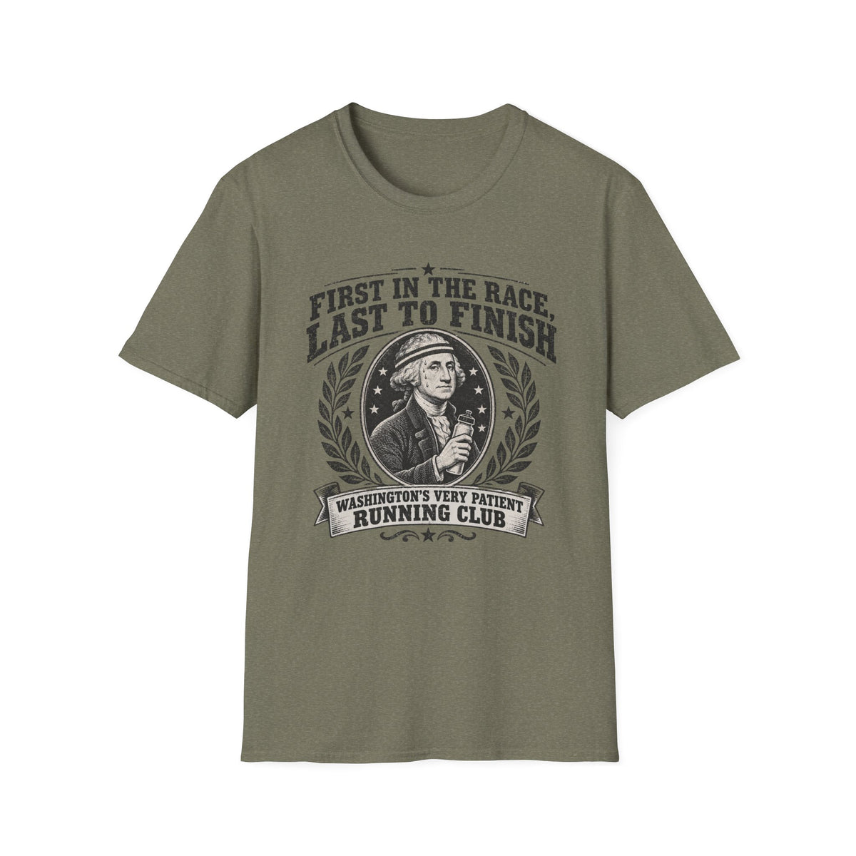Washington's Very Patient Running Club BW T-Shirt