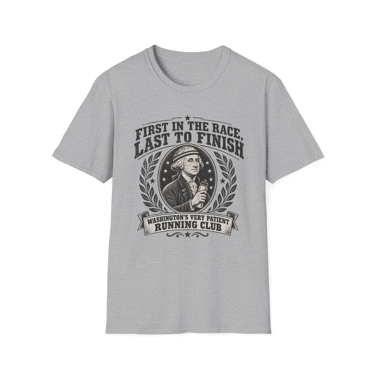 Washington's Very Patient Running Club BW T-Shirt