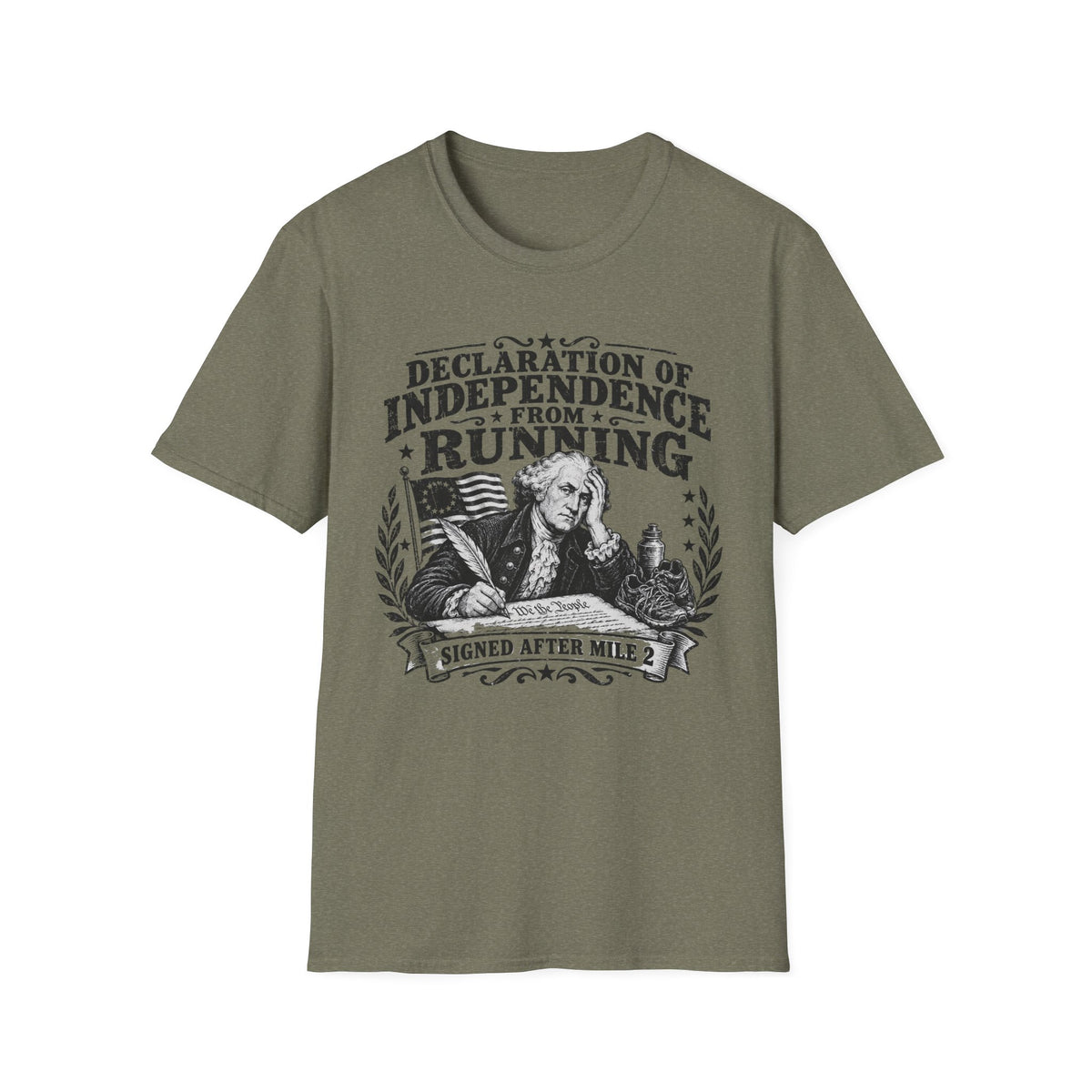 Declaration of Independence from Running T-Shirt