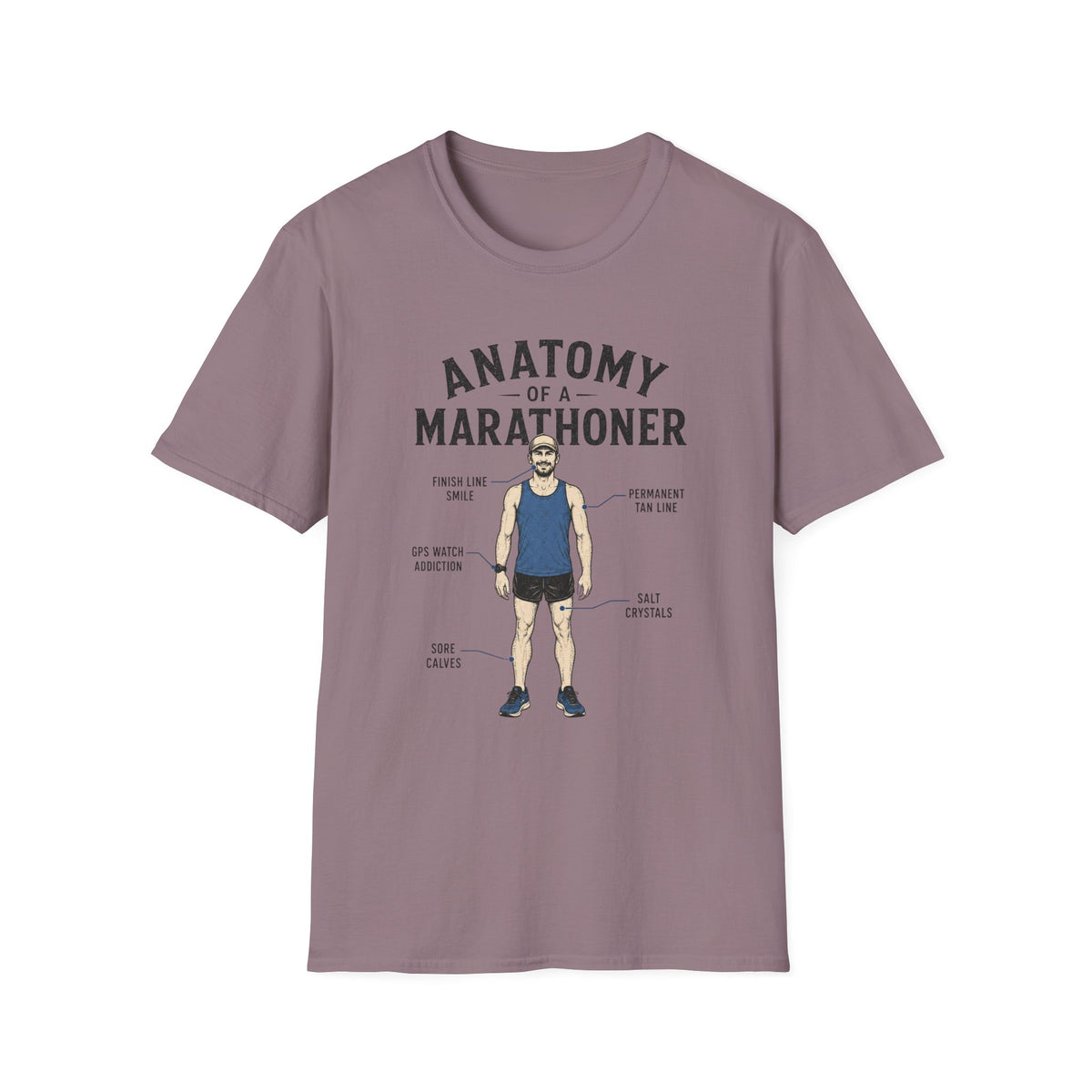 Anatomy of a Marathoner T-Shirt