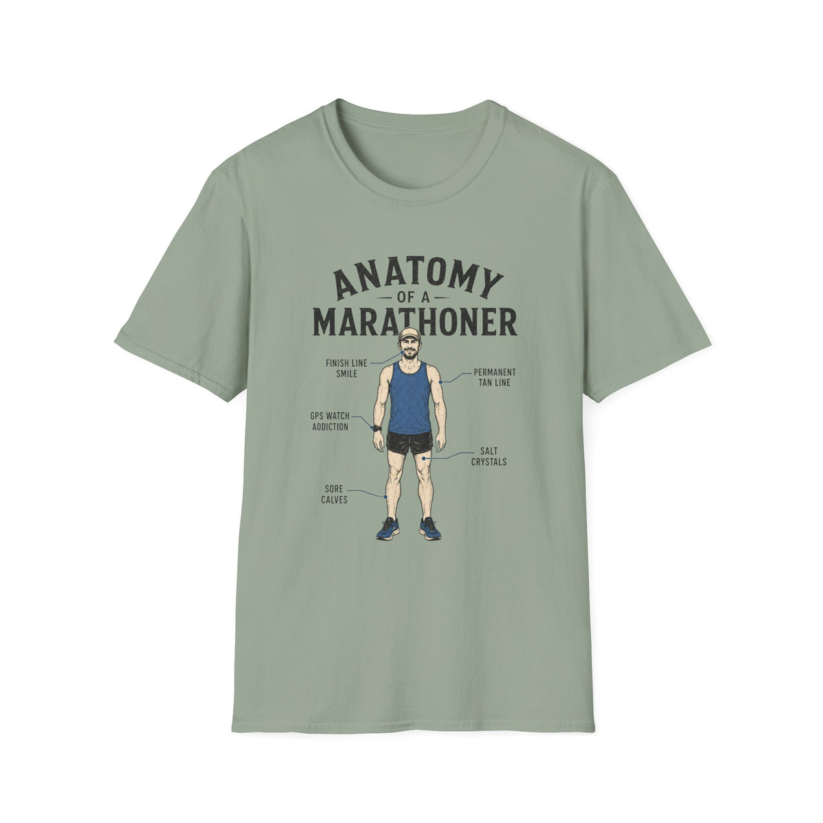 Anatomy of a Marathoner T-Shirt