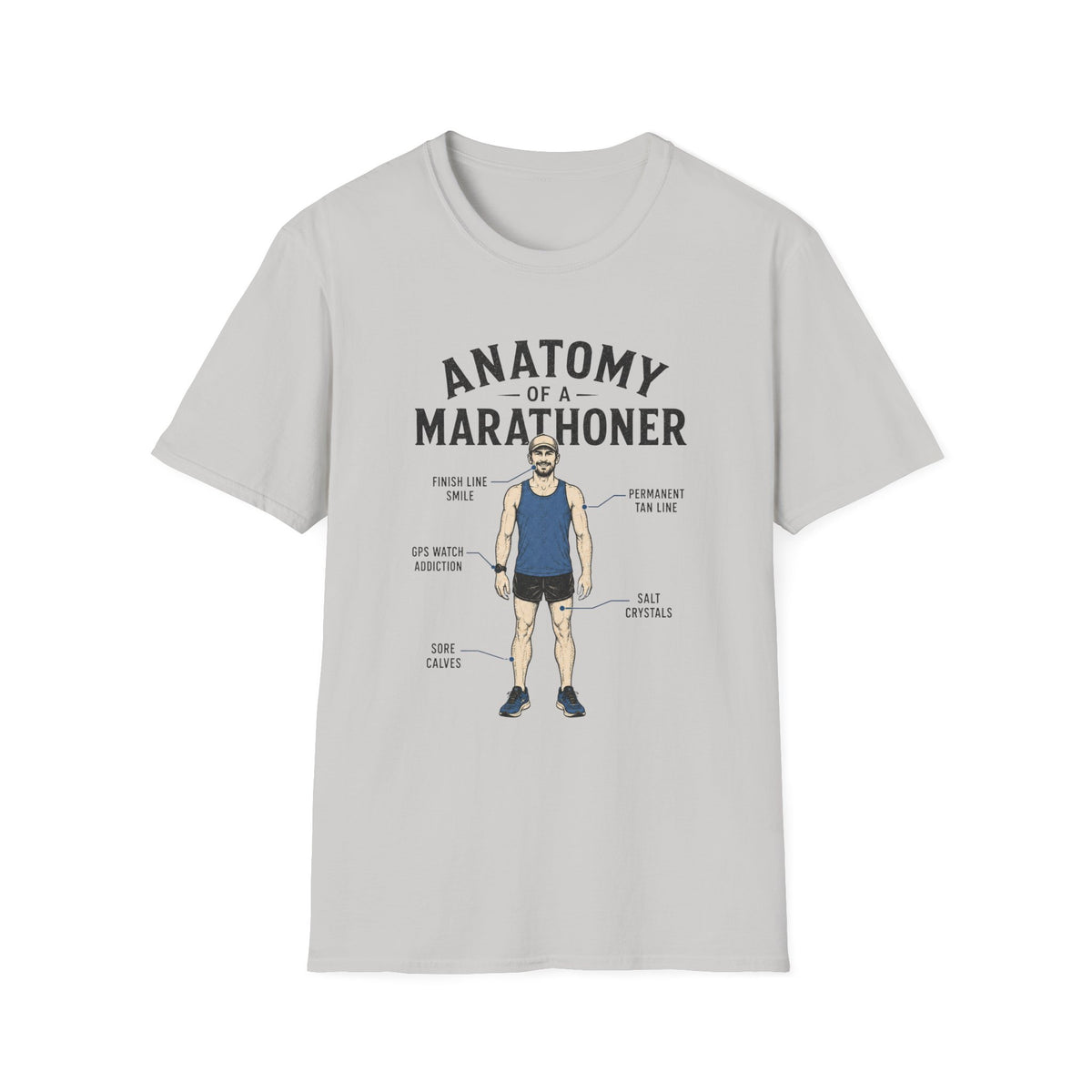 Anatomy of a Marathoner T-Shirt