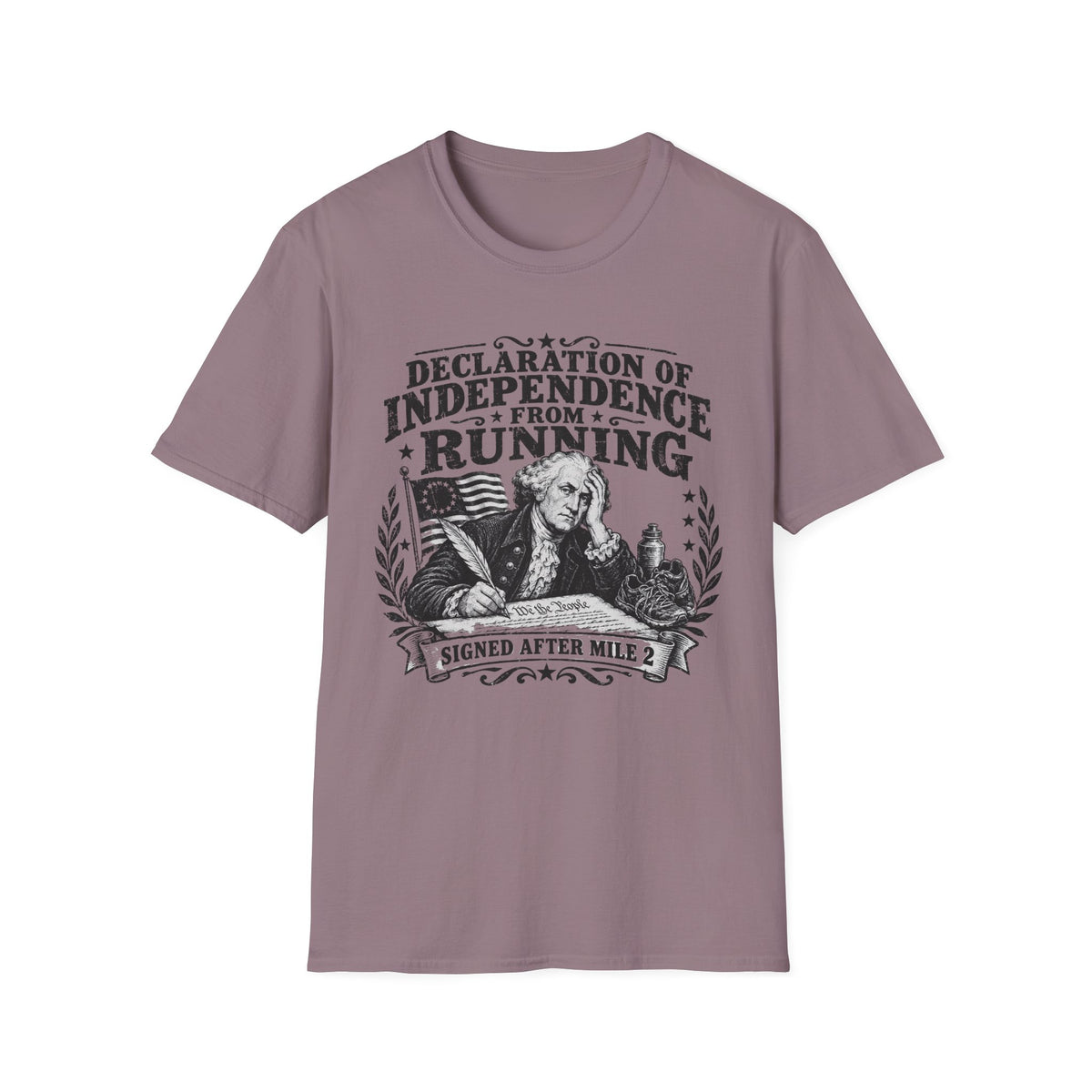 Declaration of Independence from Running T-Shirt
